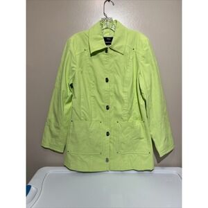 Dennis By Dennis Basso Windbreaker Coat Jacket Size Small‎
